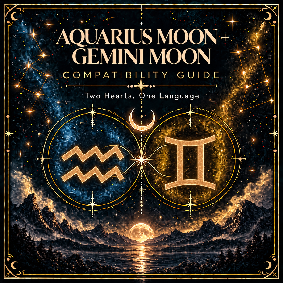 Aquarius Moon + Gemini Moon Compatibility Guide