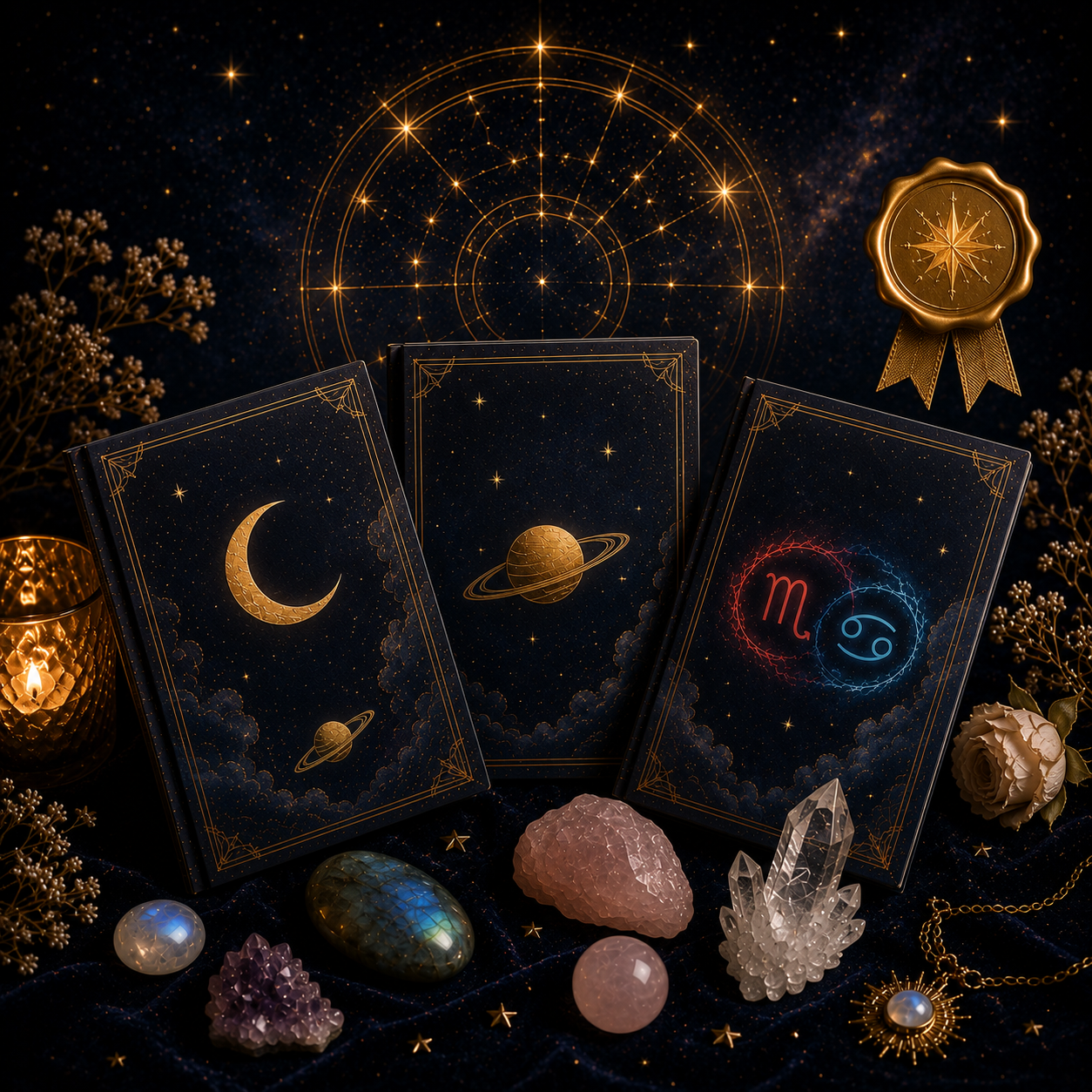 Complete Chart Bundle — Moon Sign + Rising Sign + Compatibility Guide