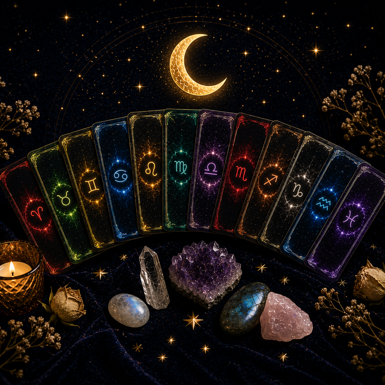 Rising Sign Affirmation Card Deck