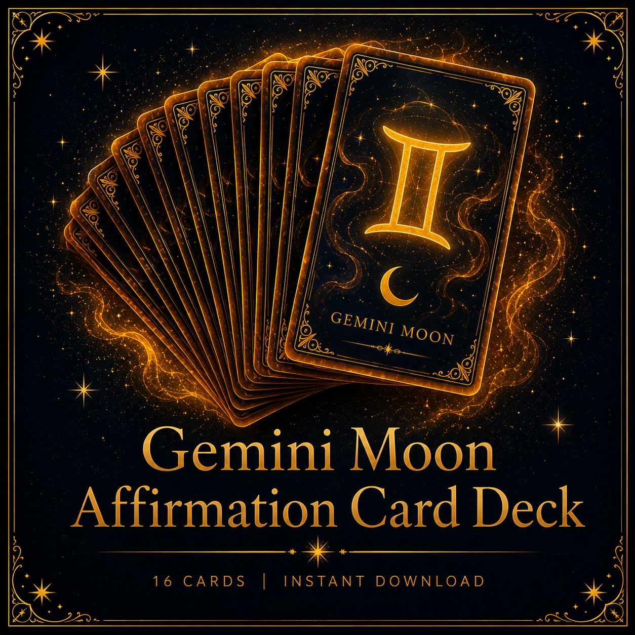 Gemini Moon Affirmation Card Deck
