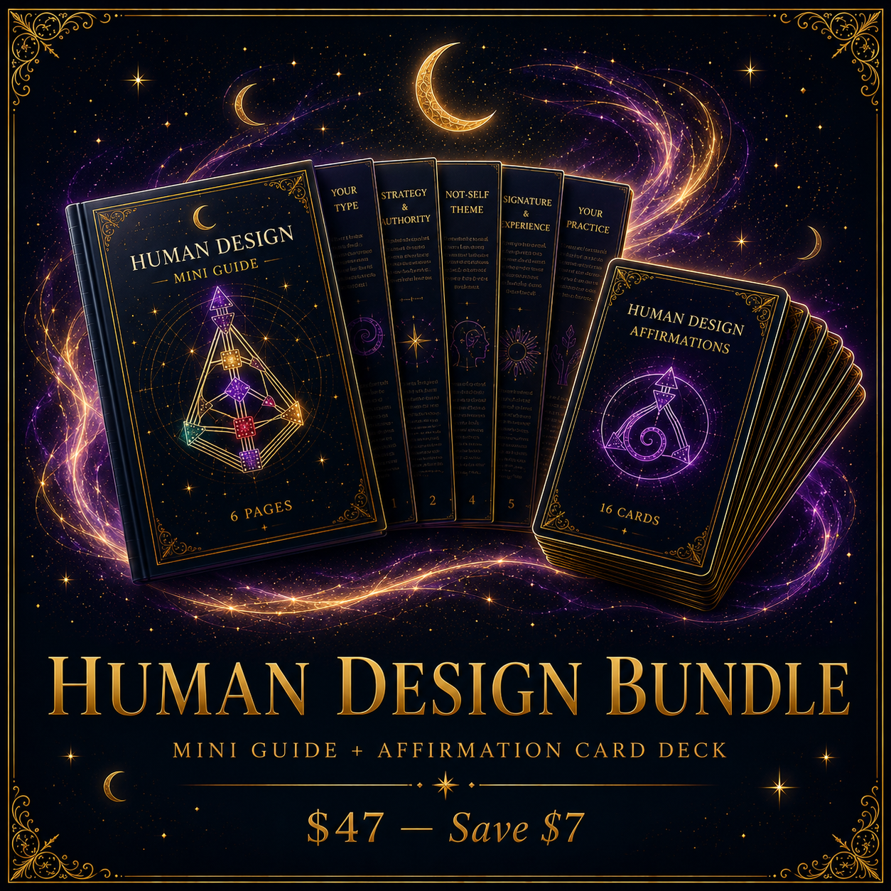 Human Design Type Mini Guide + Affirmation Card Deck