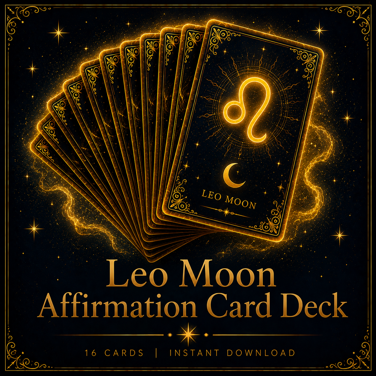 Leo Moon Affirmation Card Deck