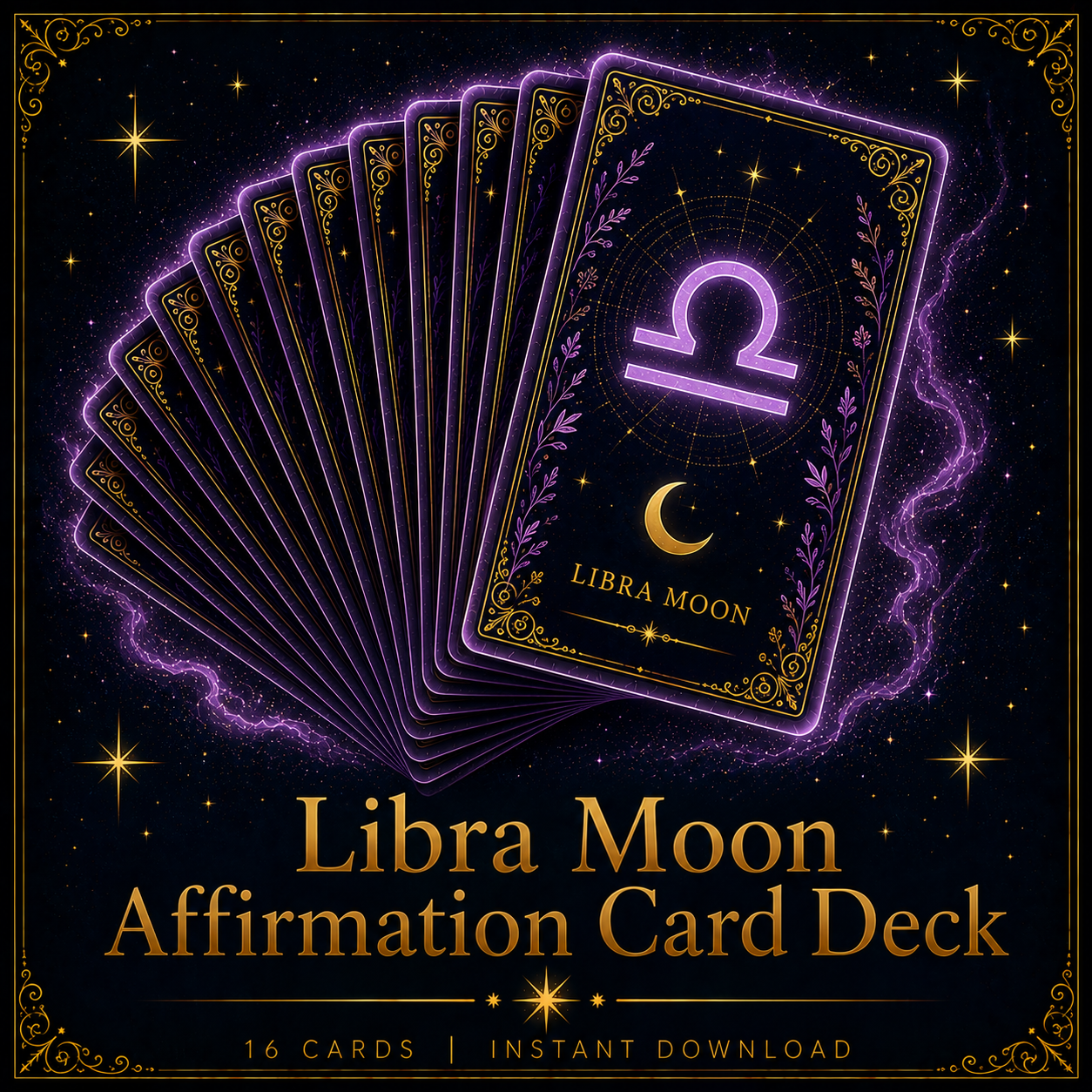 Libra Moon Affirmation Card Deck