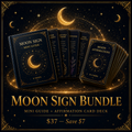 Moon Sign Bundle — Mini Guide + Card Deck