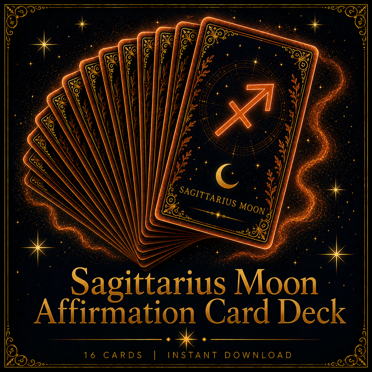 Sagittarius Moon Affirmation Card Deck