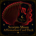 Scorpio Moon Affirmation Card Deck