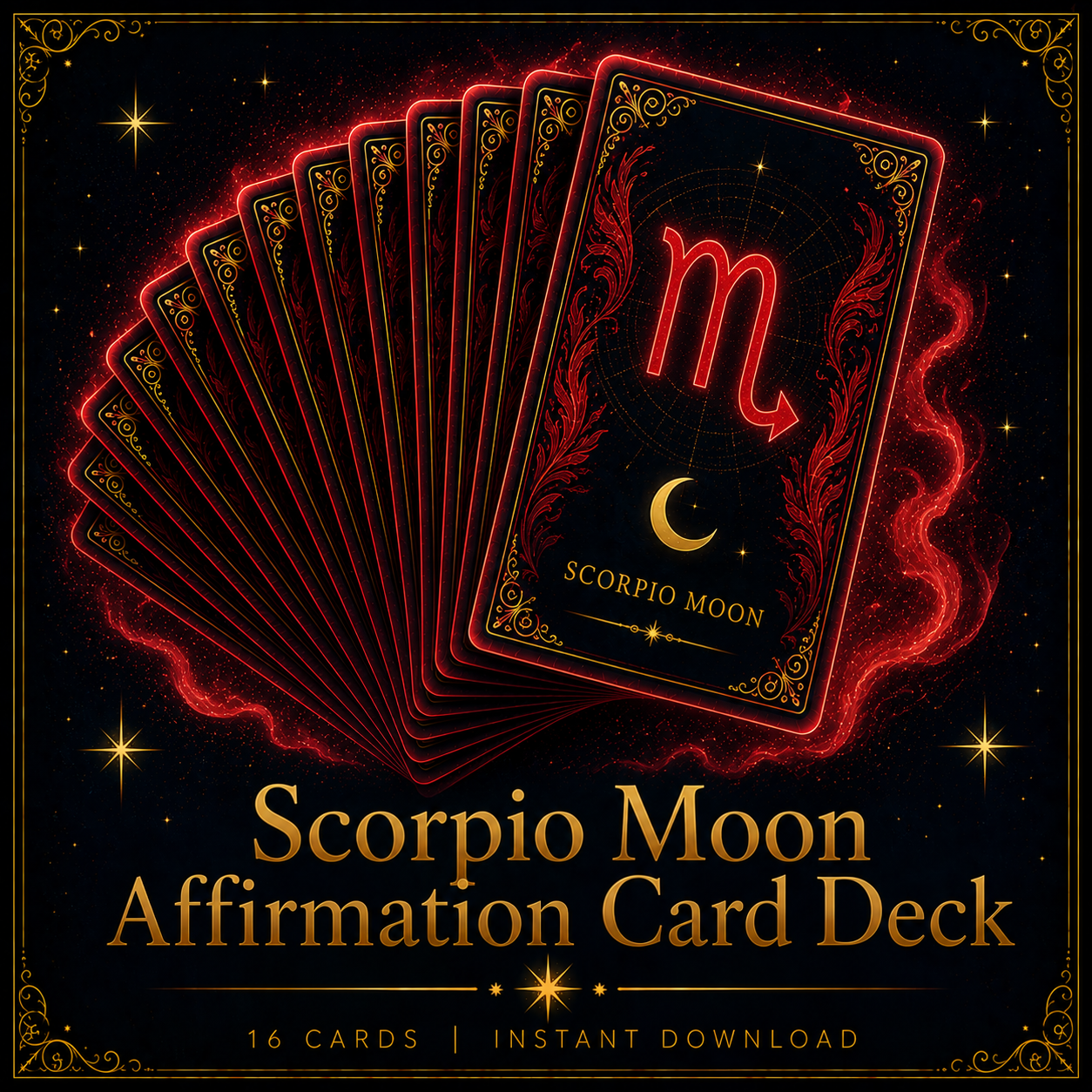 Scorpio Moon Affirmation Card Deck