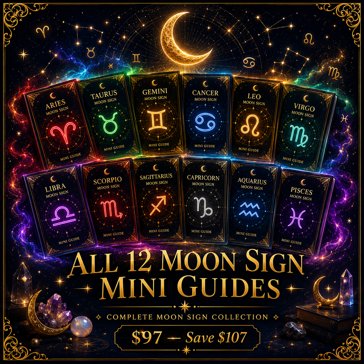 All 12 Moon Sign Mini Guides