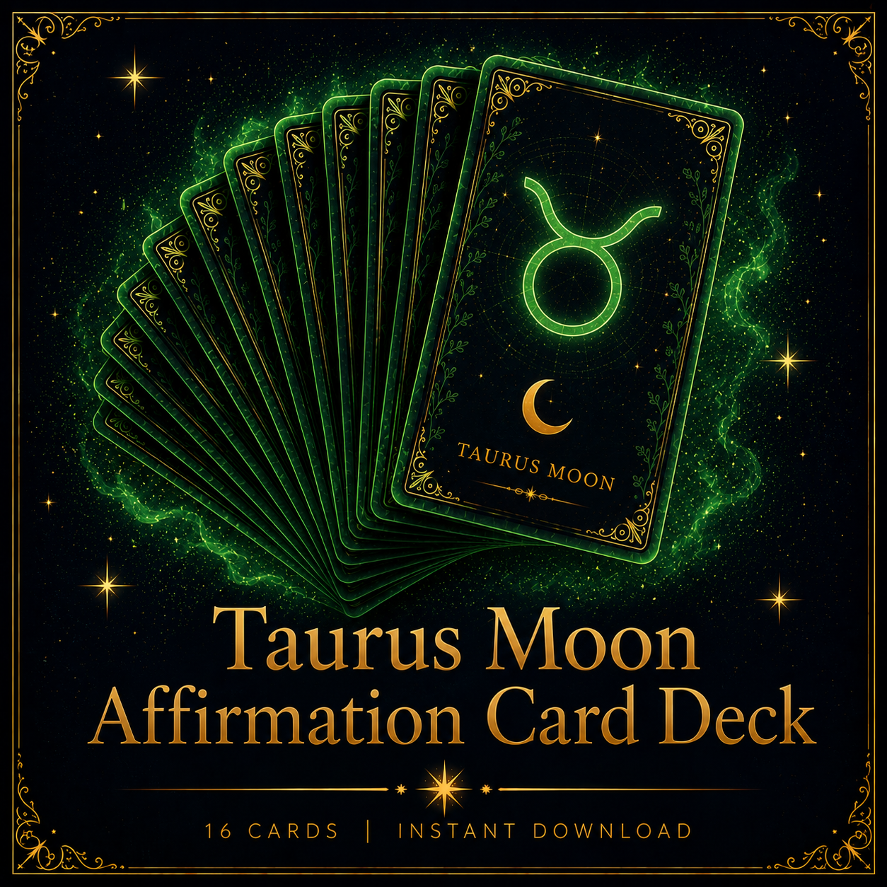 Taurus Moon Affirmation Card Deck